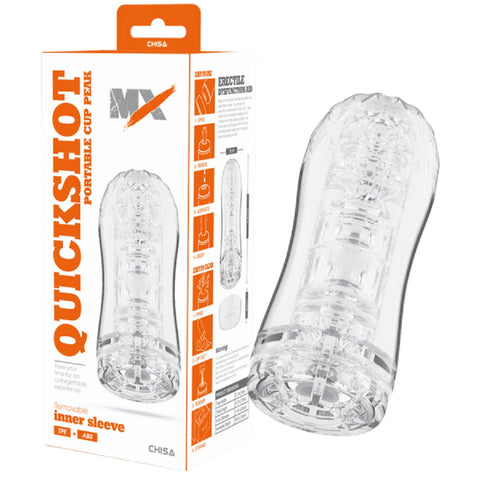 Quickshot Portable Cup Peak – Super-Soft 17cm Male Masturbator Sleeve > Sex Toys For Men > Masturbators Cup