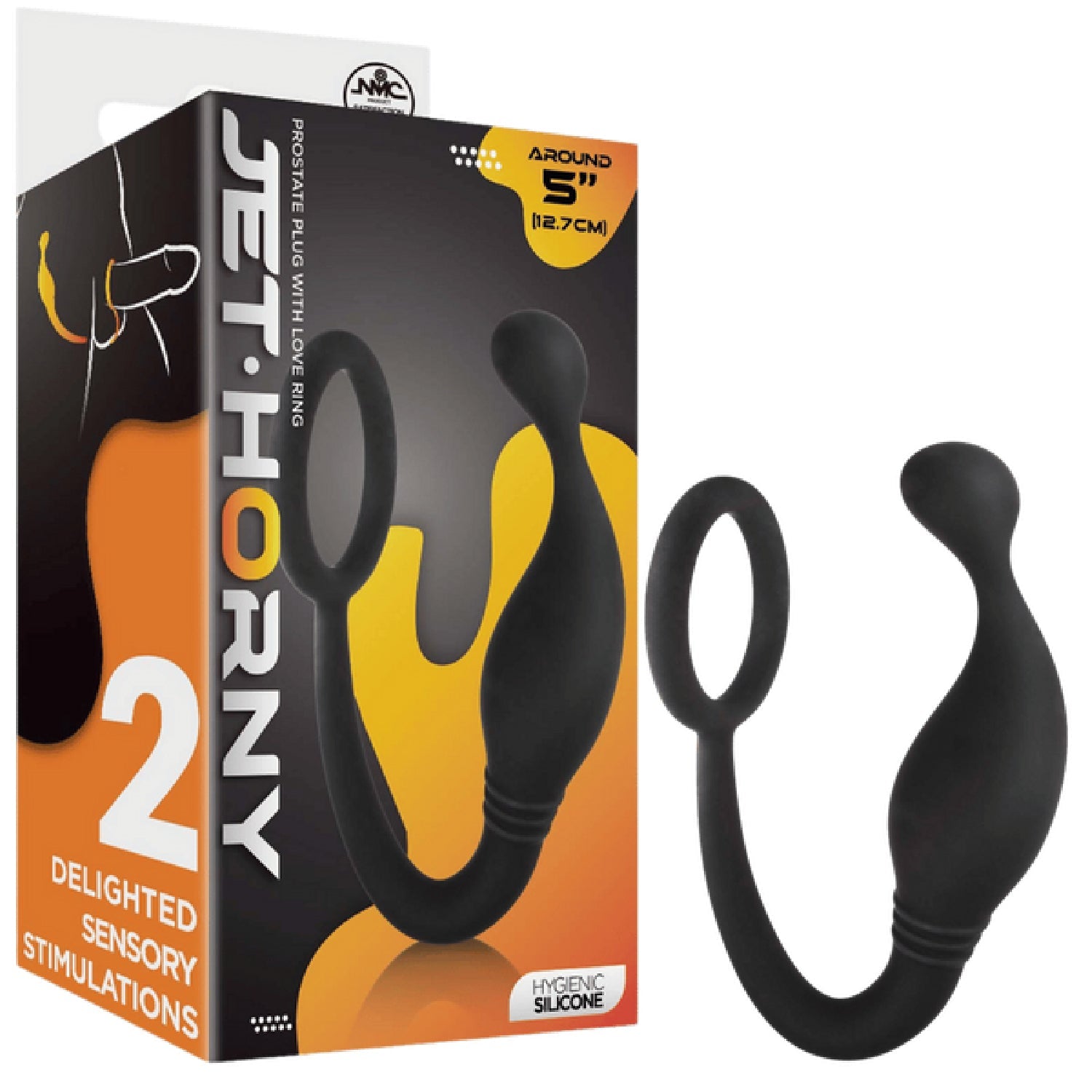 Prostate Plug with Love Ring – Flexible 5 Inch Hygienic Silicone Prostate Plug > Anal Range > Prostate Plugs Main image