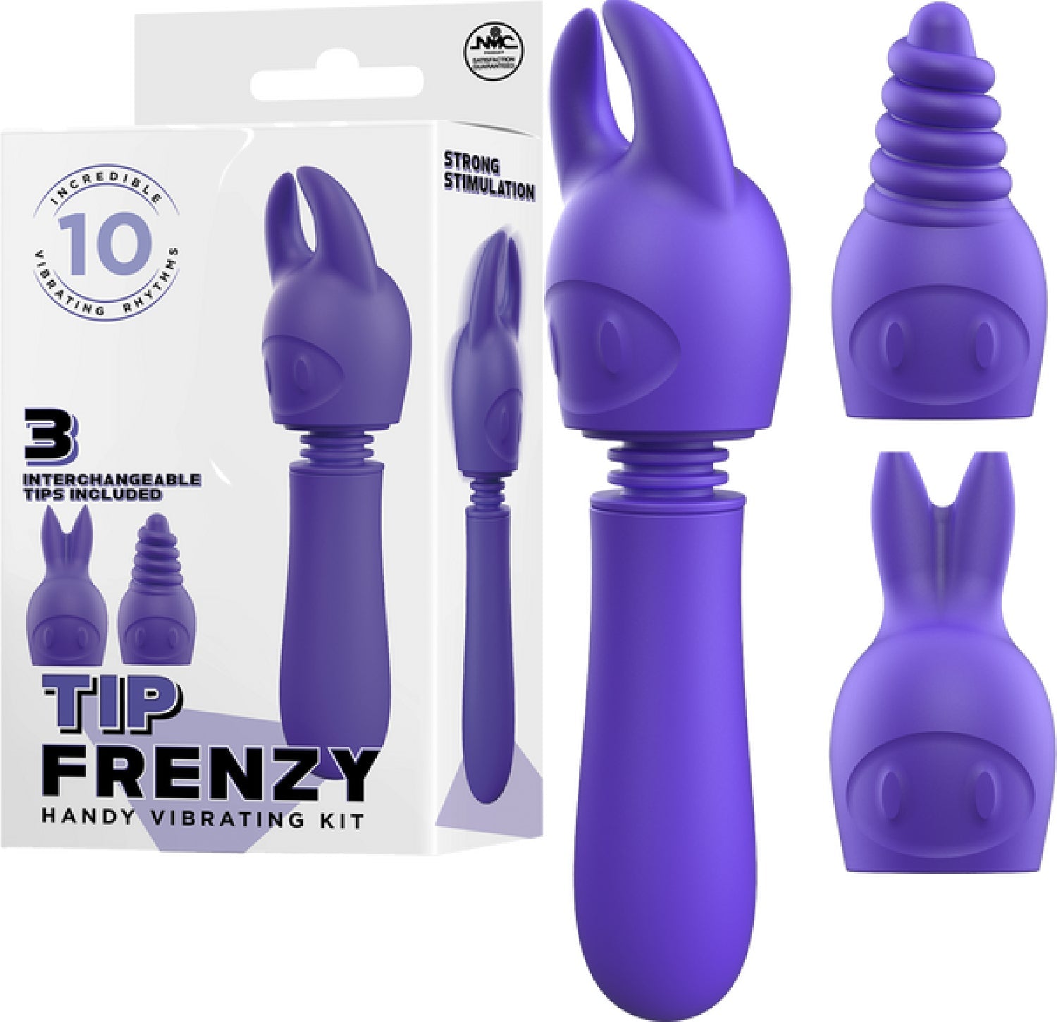 Tip Frenzy – Rechargeable Splash Proof Flexible Shaft Vibrator with 10 Rhythms > Vibrators > Mini Vibrators