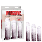3 in 1 Extension Sleeve (Smoke) – High-Quality TPE Material Soft Flexible Sleeve with Multiple Sizes > Sex Toys For Men > Penis Sleeves
