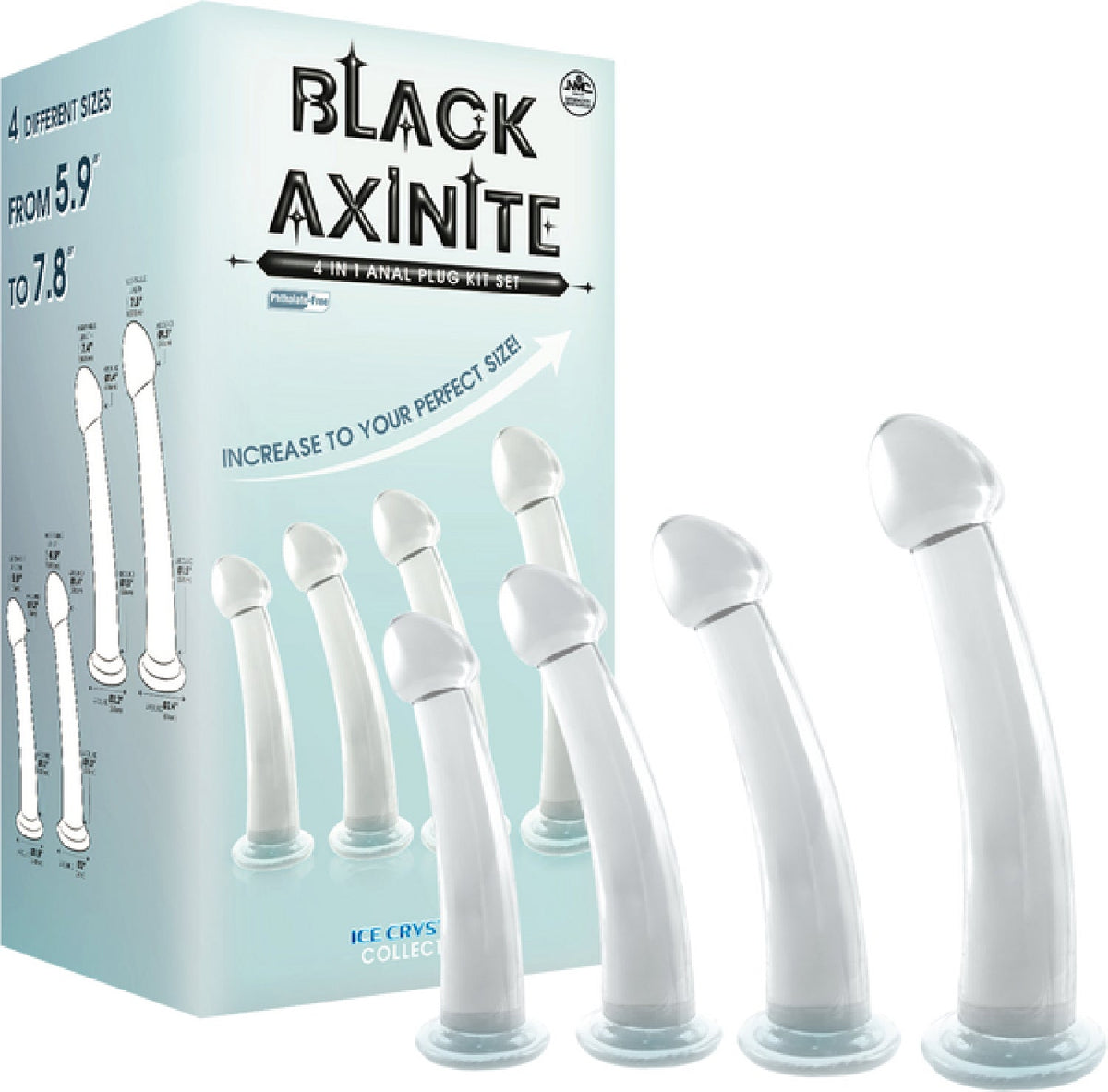 4 in 1 Anal Plug Kit – Flexible Hygienic Suction Cup Base Anal Plugs > Anal Range > Butt Plug Kits
