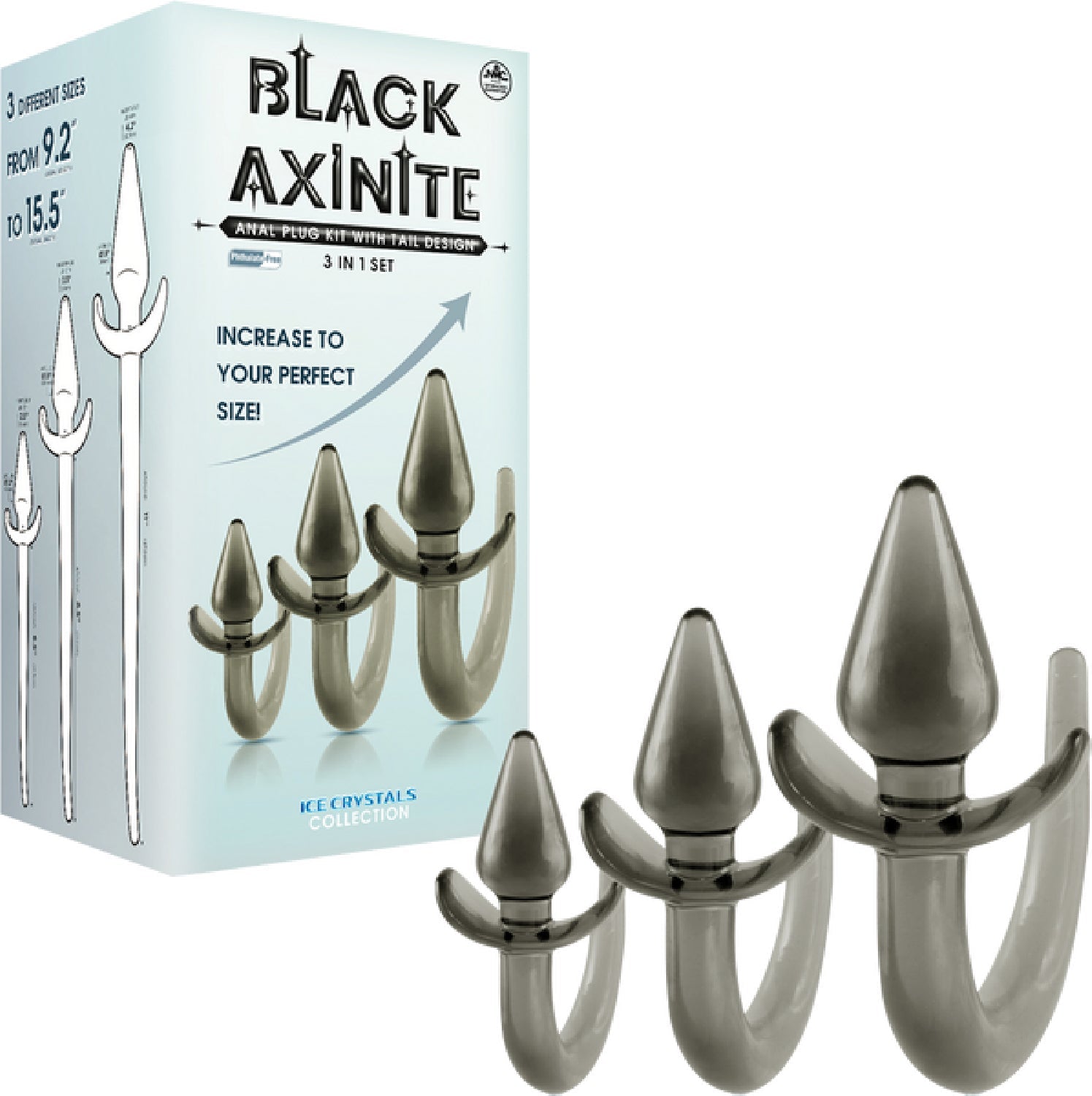 3 in 1 Anal Plug Kit – Flexible Hygienic Plug with Tail > Anal Range > Tail Butt Plugs Main image