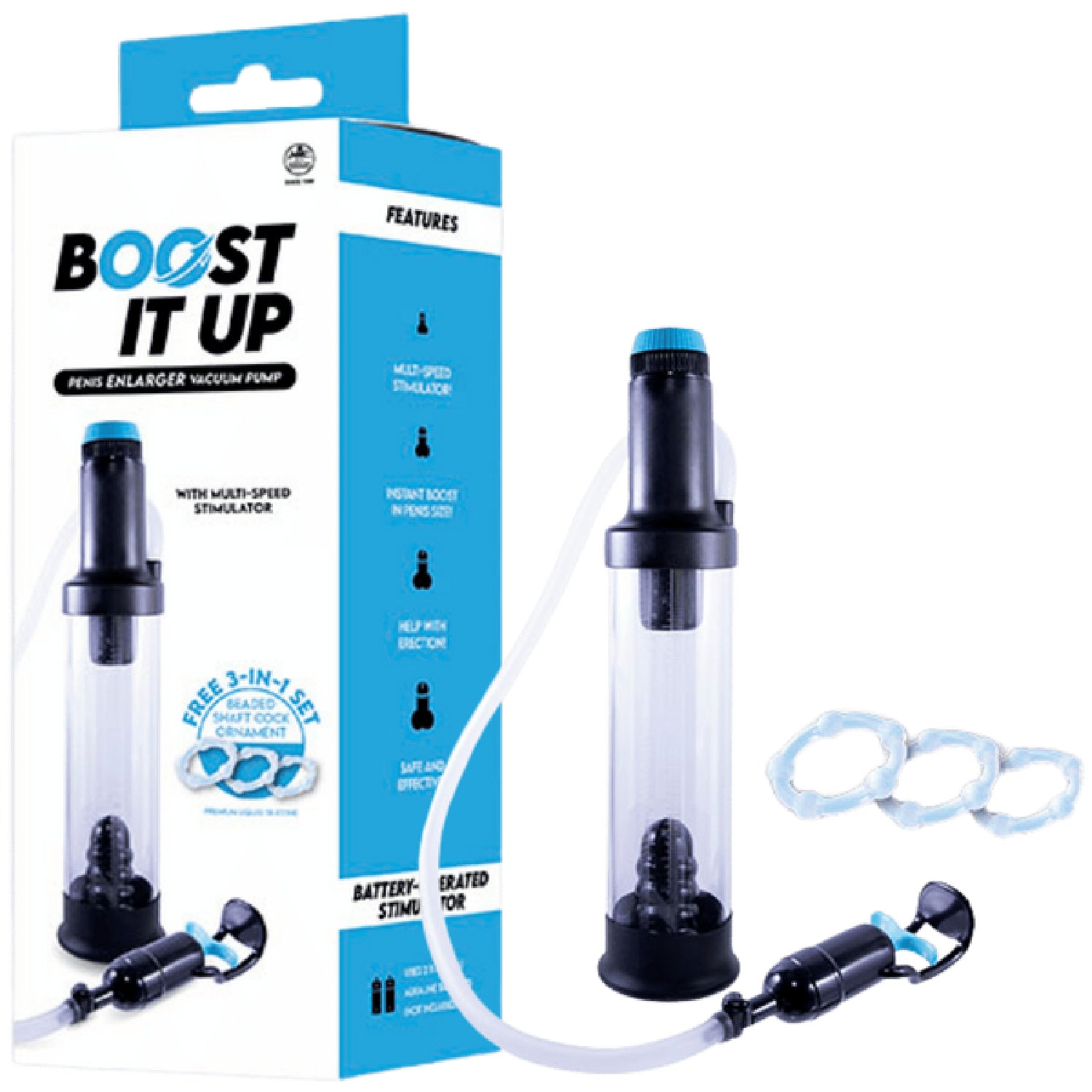 Boost Penis Enlarger Vacuum Pump - Multi Speed > Pumps > Penis Pumps