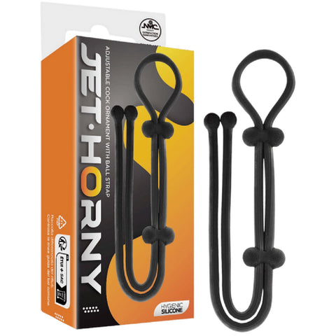 Adjustable Cock Ring with Ball Strap – Hygienic Silicone Cock Ring > Cock Ring > Adjustable