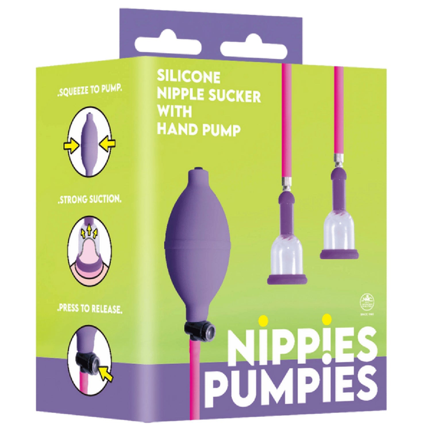 Nippies Pumpies – Silicone Nipple Sucker with 51.6cm Hose Pump > Sex Toys > Nipple Suckers