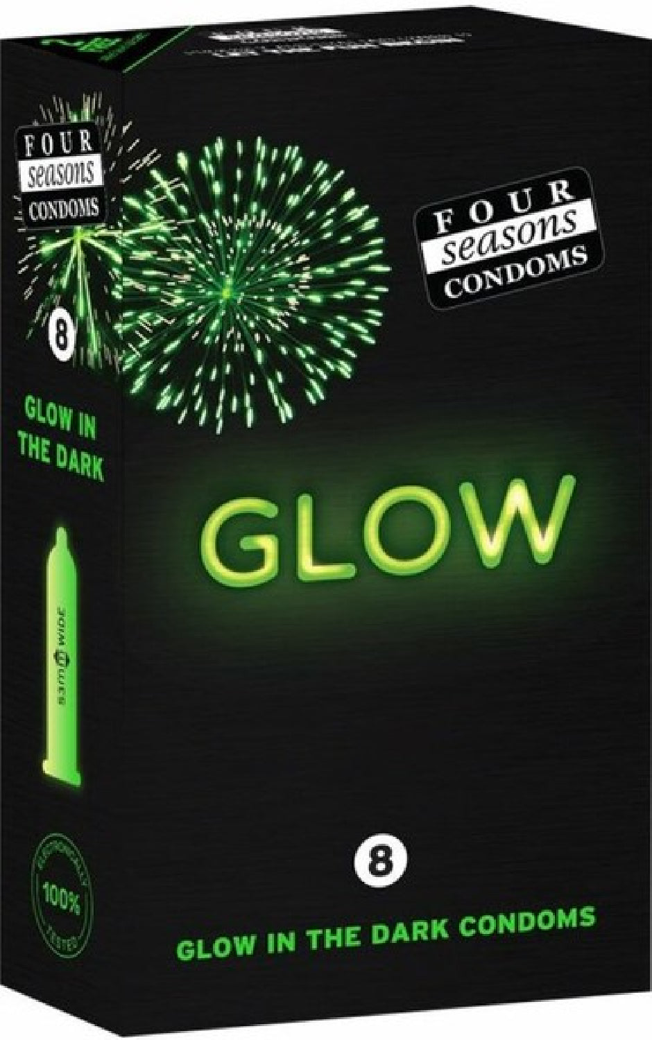 Four Seaons Glow N' Dark Condoms 8 Pack > Essentials > Condoms