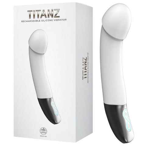 Rechargeable Silicone Vibrator (White) – Bendable Shaft 5.5 Inch Insertable Length Vibrator > Vibrators > Standard Vibrators