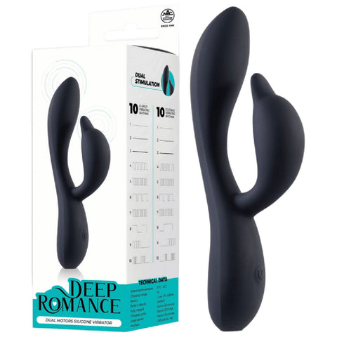 Dual Motor Silicone Vibrator – Splash Proof 5.8 Inch Rechargeable Vibrator > Vibrators > Ladies > Rabbit
