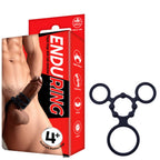 Triple Ring With Ball Stretcher – Stretchy Durable Silicone Ball Stretcher > Sex Toys For Men > Ball Stretchers