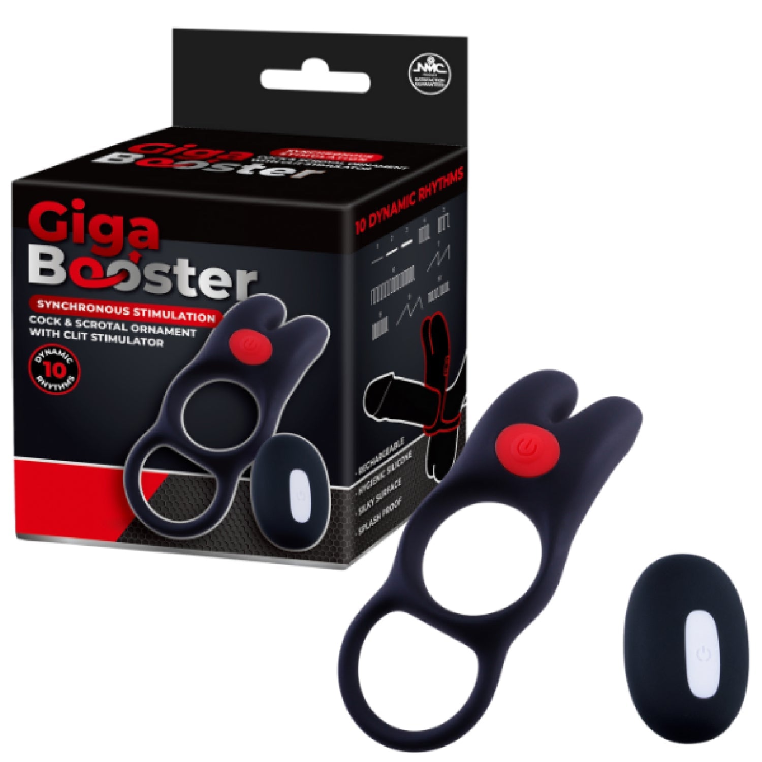 Cock & Scrotal Ring with Clit Stimulator – Erotic Accessory Secondary image