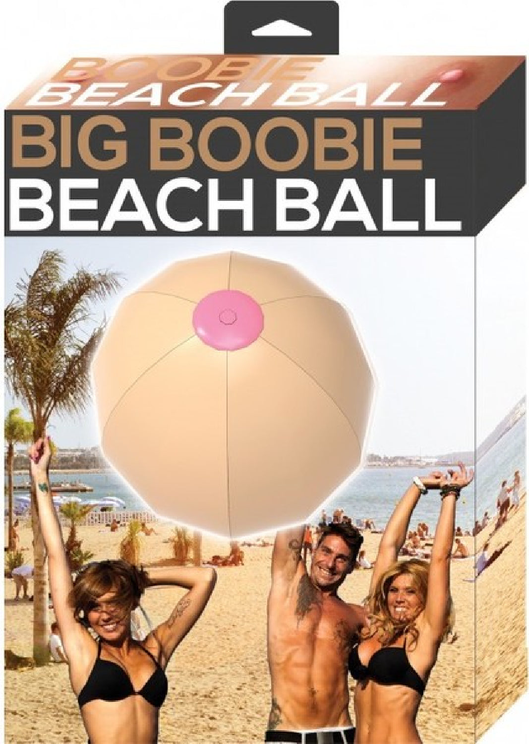 Big Boobie Beach Ball – 30 Inch Durable Jumbo Inflatable Beach Toy Secondary image