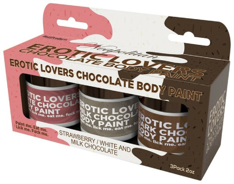 Chocolate Lovers Neapolitan – Assorted Flavours Edible Body Paints Set > Essentials > Bath & Body