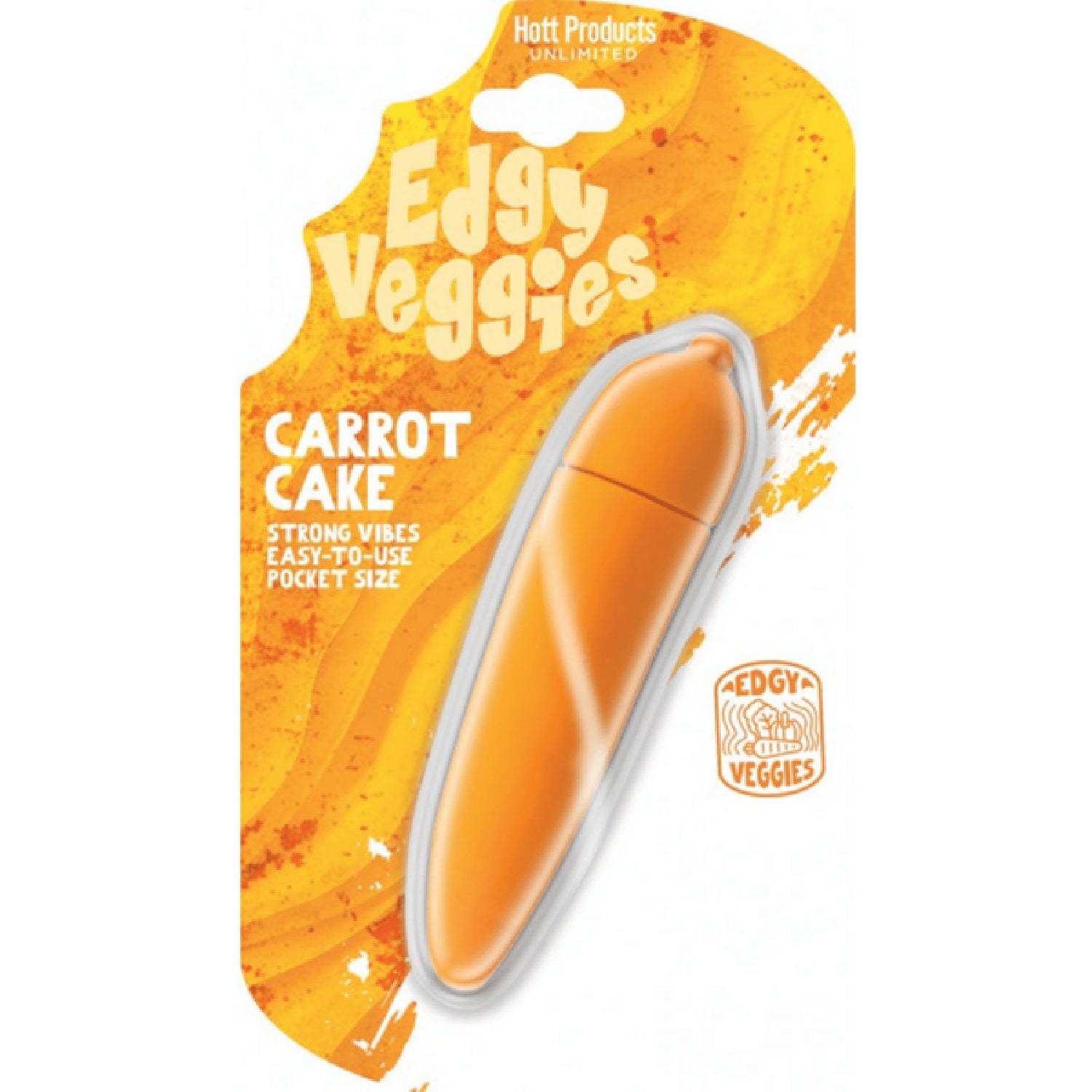 Edgy Veggies Carrot Shaped Mini Vibrator – Water-Resistant 10-Speed Mini Vibrator > Vibrators > Unconventional