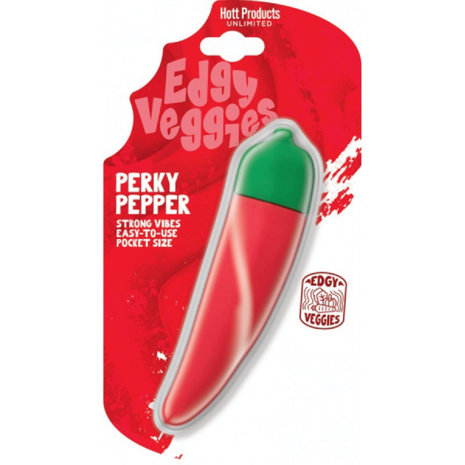 Edgy Veggies Perky Pepper Mini – Water-Resistant 10-Speed Mini Vibrator > Vibrators > Unconventional