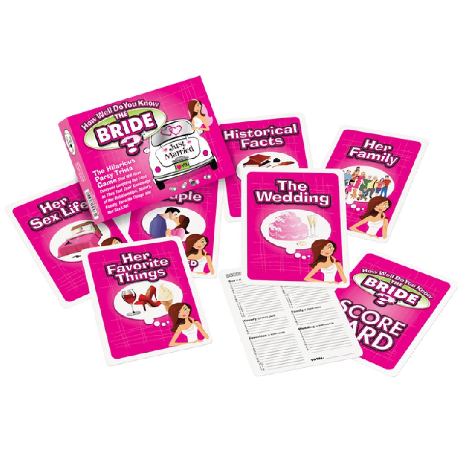 How Well Do You Know The Bride? Party Trivia Game > Novelties > Card Games