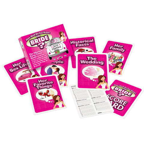 How Well Do You Know The Bride? Party Trivia Game > Novelties > Card Games