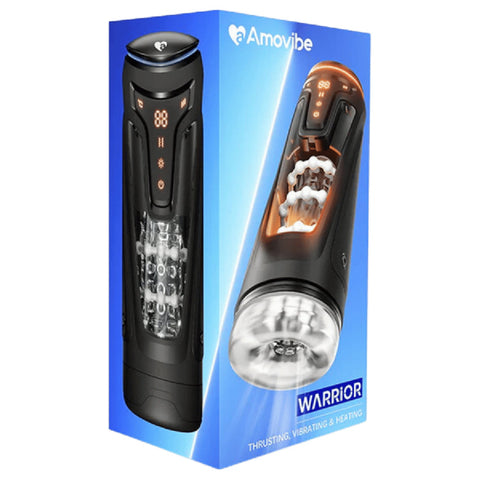 Warrior Heartbeat Nexus Ecstasy – Heated Thrusting Male Masturbator with Vibrations One Size > Sex Toys For Men > Masturbators > Vibrating