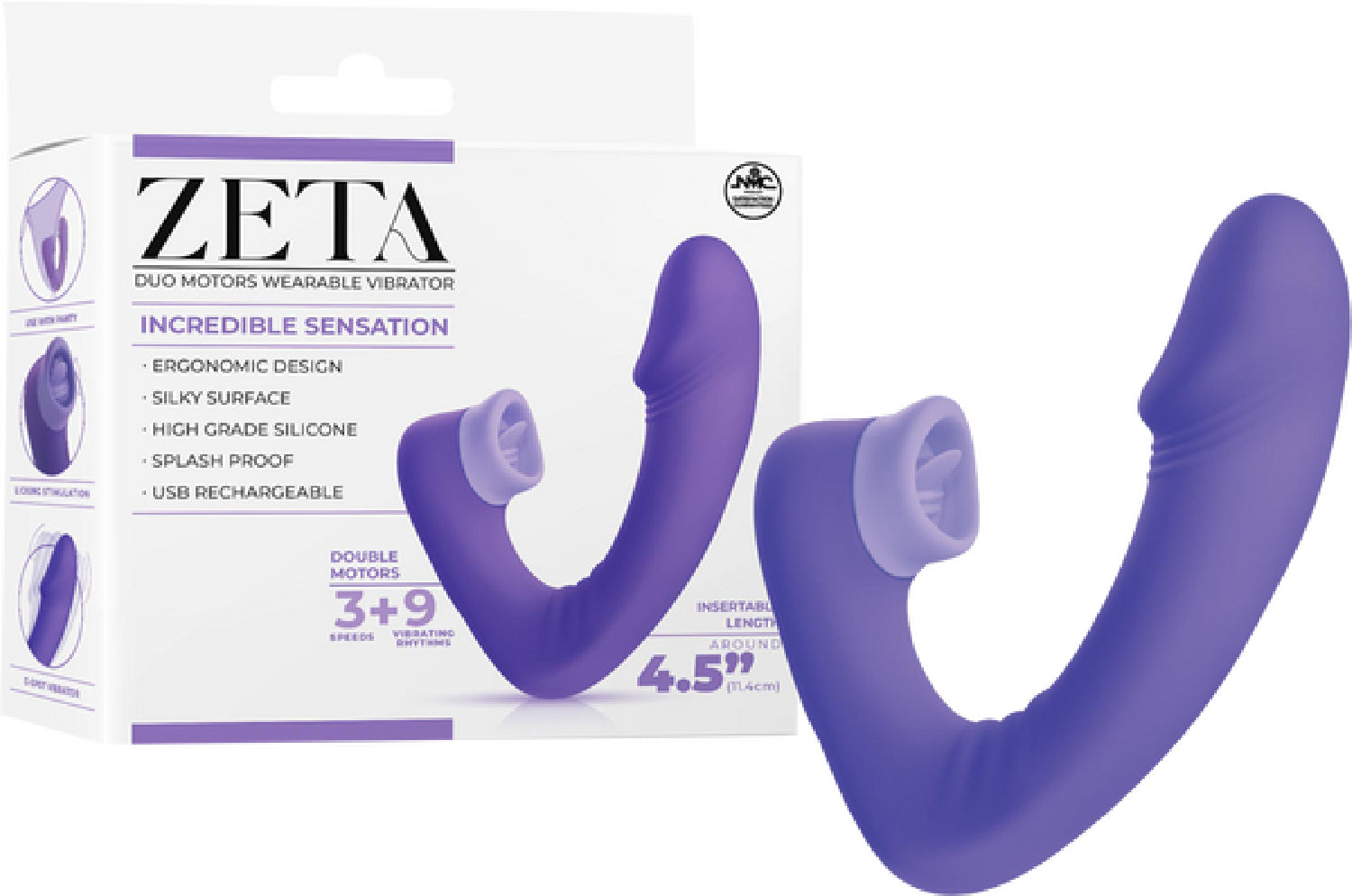 Dual Motor Wearable Vibrator – Splashproof 4.5 Inch USB Rechargeable Vibrator > Sex Toys For Ladies > Panty Vibes