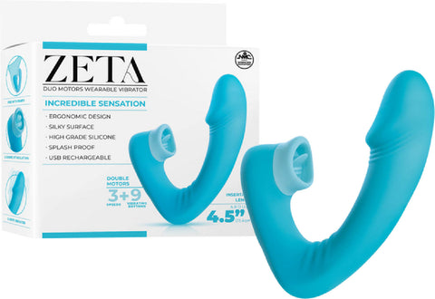 Dual Motor Wearable Vibrator – Splashproof 4.5 Inch USB Rechargeable Vibrator > Vibrators >