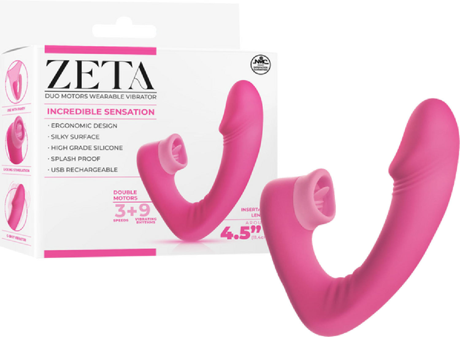 Dual Motor Wearable Vibrator – Splashproof 4.5 Inch USB Rechargeable Vibrator > Sex Toys For Ladies > Panty Vibes
