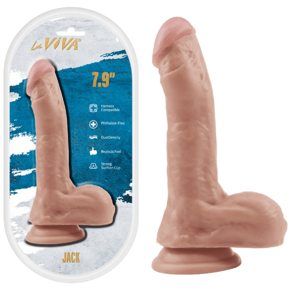 Jack 7.9 Inch Dildo – Realistic Pleasure Toy > Dildos > Realistic Dildos