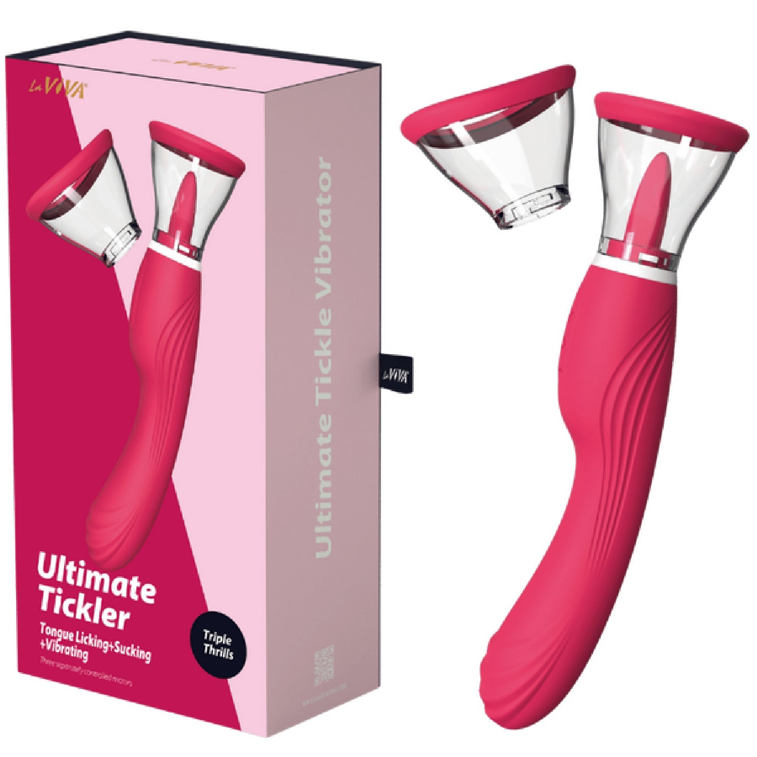 LaViva Ultimate Tickler – Multi-Function 10 Inch Tongue Licking Vibrator > Sex Toys For Ladies > Clitoral Vibrators and Stimulators Main image