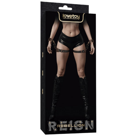 Rebellion Reign Thigh Cuffs Set – Adjustable PU BDSM Restraint Cuffs > Bondage Gear > Restraints