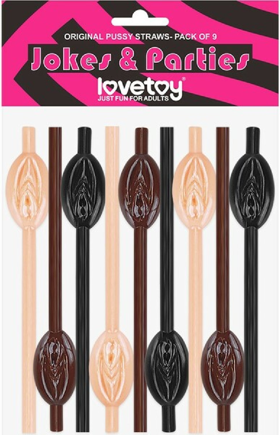 Pussy Straws – 9 Pack Straws > Novelties > Party Supplies