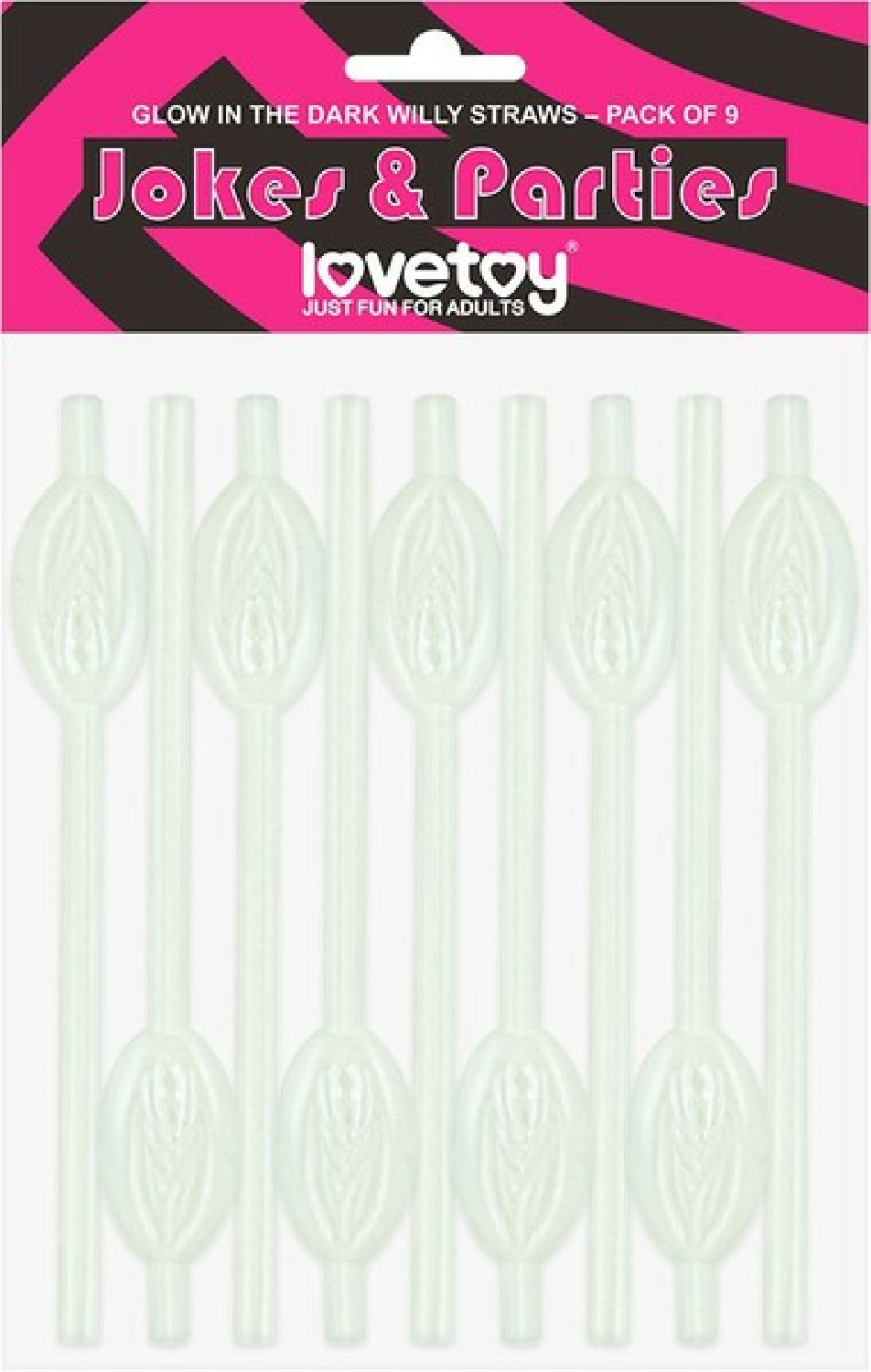 Pussy Straws – 9 Pack Straws Glow in the Dark > Novelties > Party Supplies