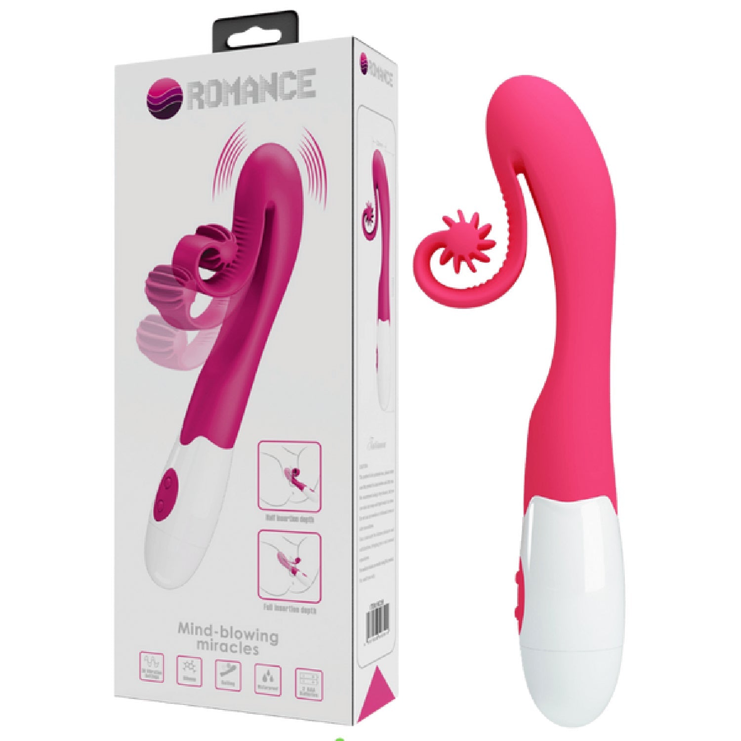 Rechargeable Tatianna (Pink) – Ergonomic Silicone Vibrator with 30 Modes > Vibrators > Unconventional