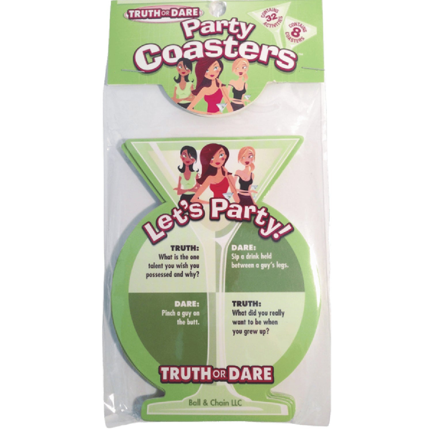 Truth or Dare Party Coasters – Party Game Accessories > Novelties > Party Supplies