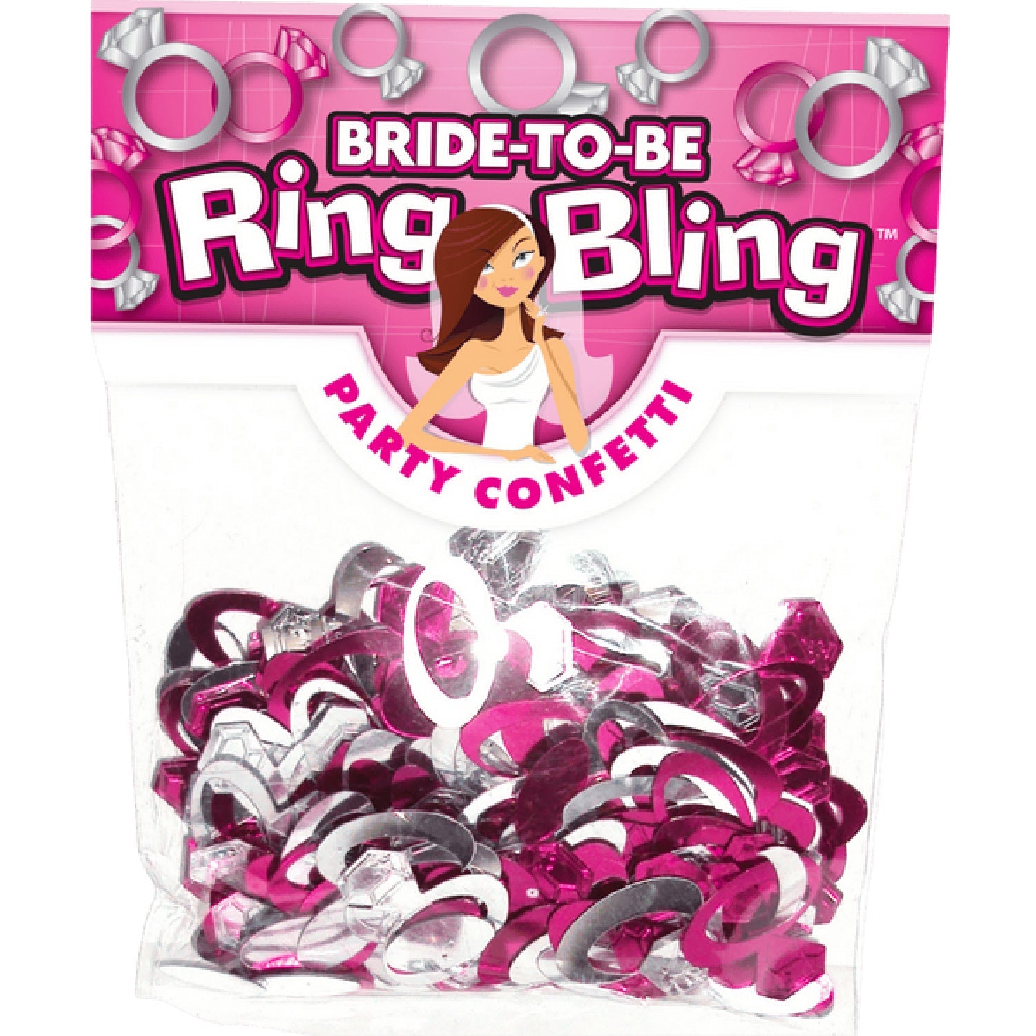 Bride To Be - Ring Bling Party Confetti – Decorative Party Confetti One Size > Novelties > Bachelor & Bachelorette Items