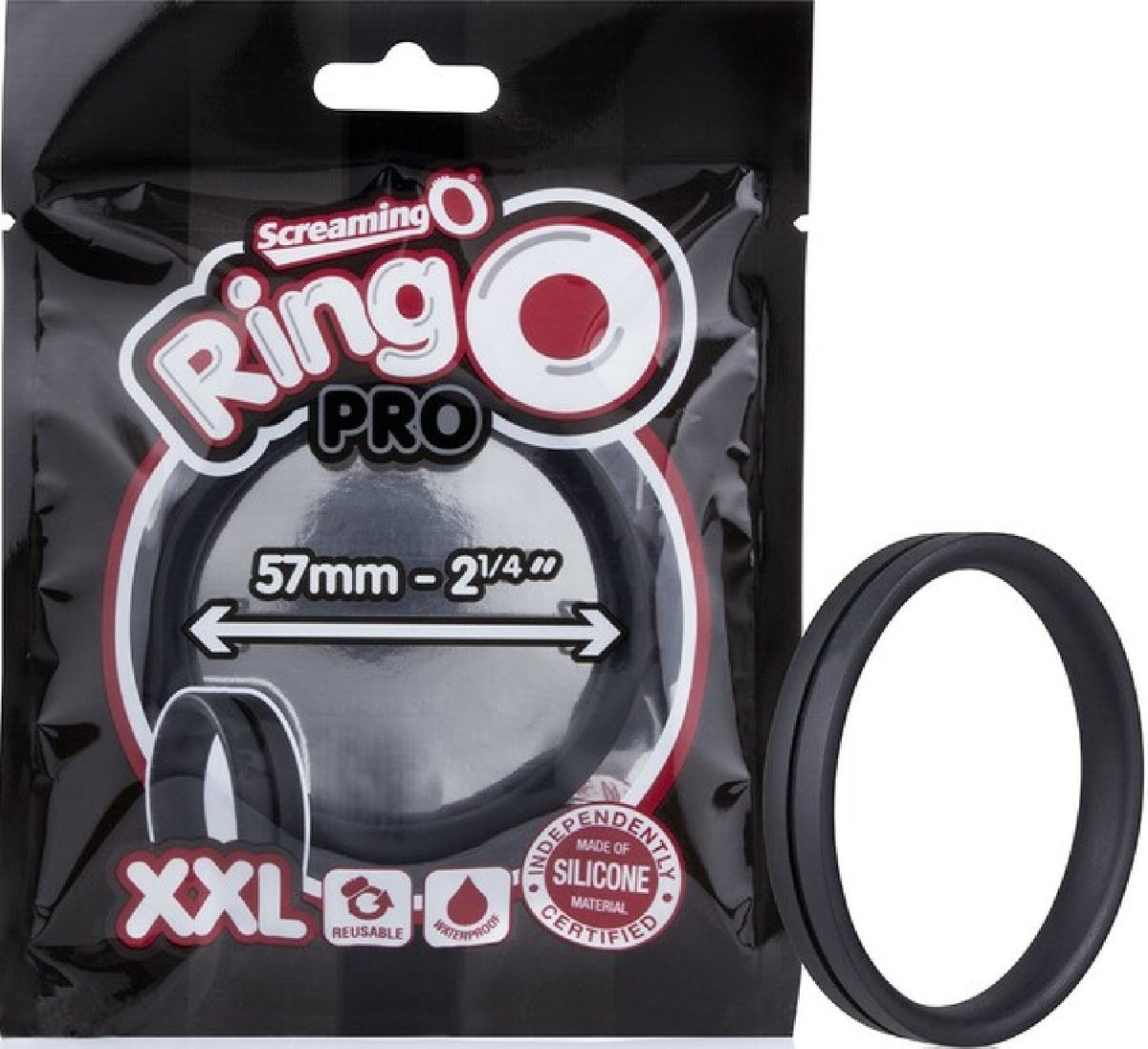 RingO Pro XXL – Stretchy 2.25 Inch Diameter Silicone Erection Enhancer Ring > Cock Ring > Single