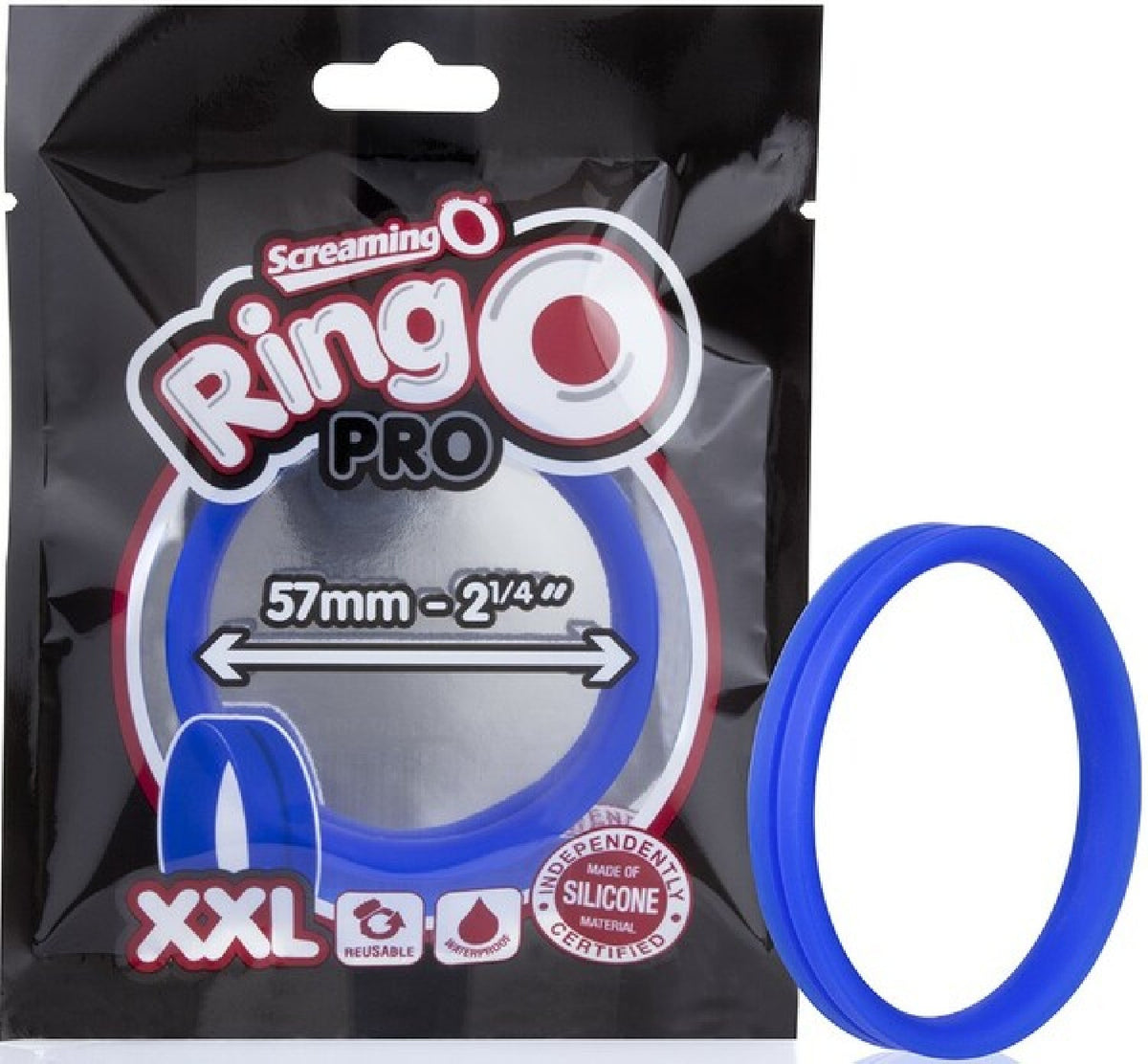 RingO Pro XXL – Stretchy 2.25 Inch Diameter Silicone Erection Enhancer Ring > Cock Ring > Single