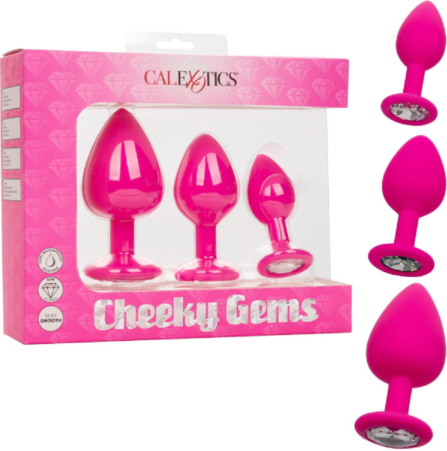 Cheeky Gems – Anal Training Kit with Three Graduated Anal Plugs > Anal Range > Butt Plug Kits
