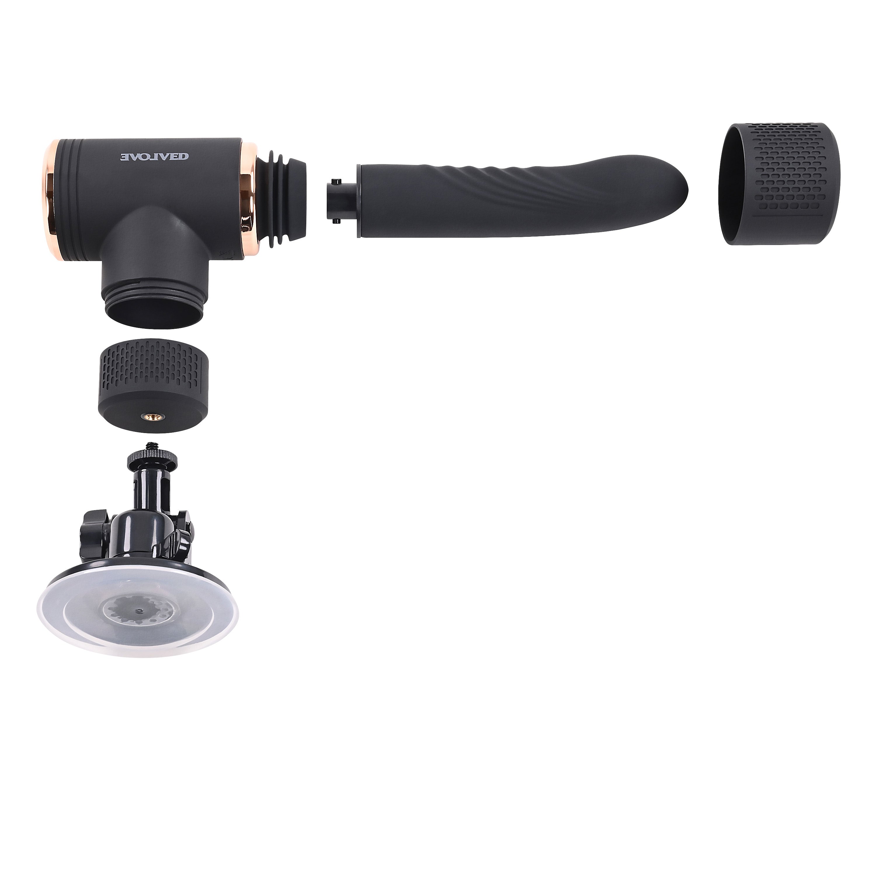 Evolved TOO HOT TO HANDLE Thrusting Vibe 7 Speed Rechargeable > Dildos > Thrusting Dildos