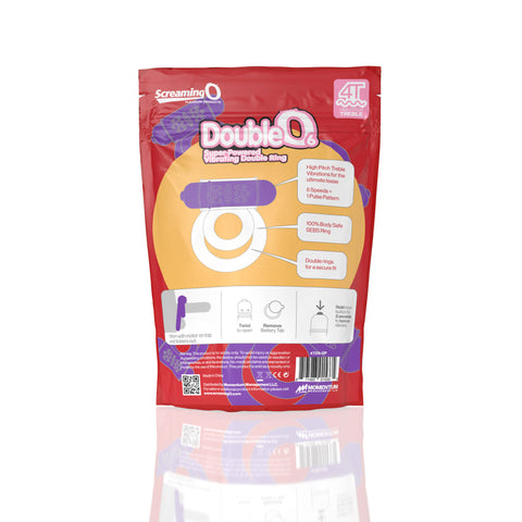Double O 6 4T High Pitch Treble (Grape) > Cock Ring > Vibrating