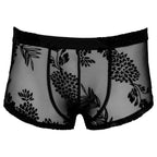 Noir Sheer Floral Lace Pants – Transparent Stretch Lingerie Pants > Clothes > Mens Trunks