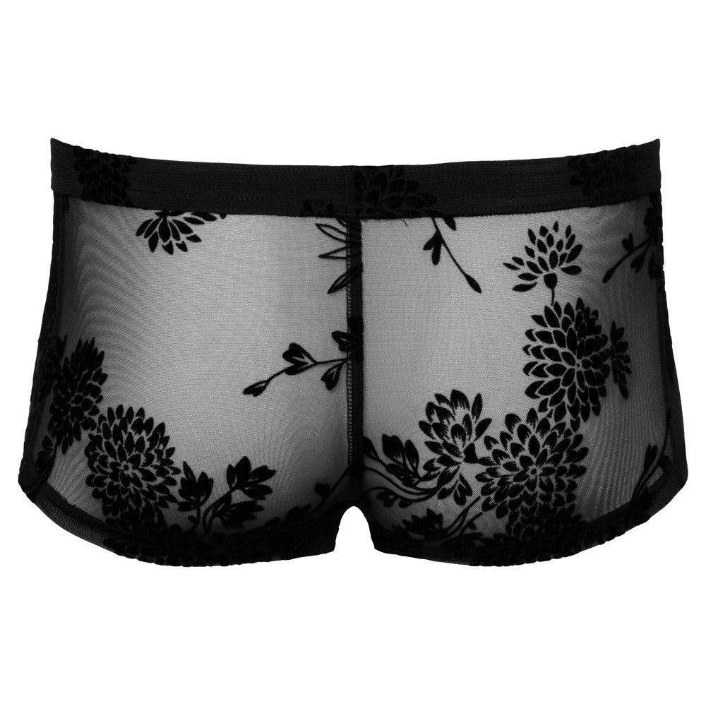 Noir Sheer Floral Lace Pants – Transparent Stretch Lingerie Pants > Clothes > Mens Trunks