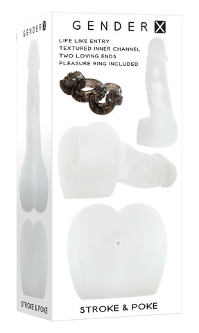 Gender X Stroke and Poke 8 Inch Stroker Dong > Sex Toys For Men > Masturbators > Vibrating