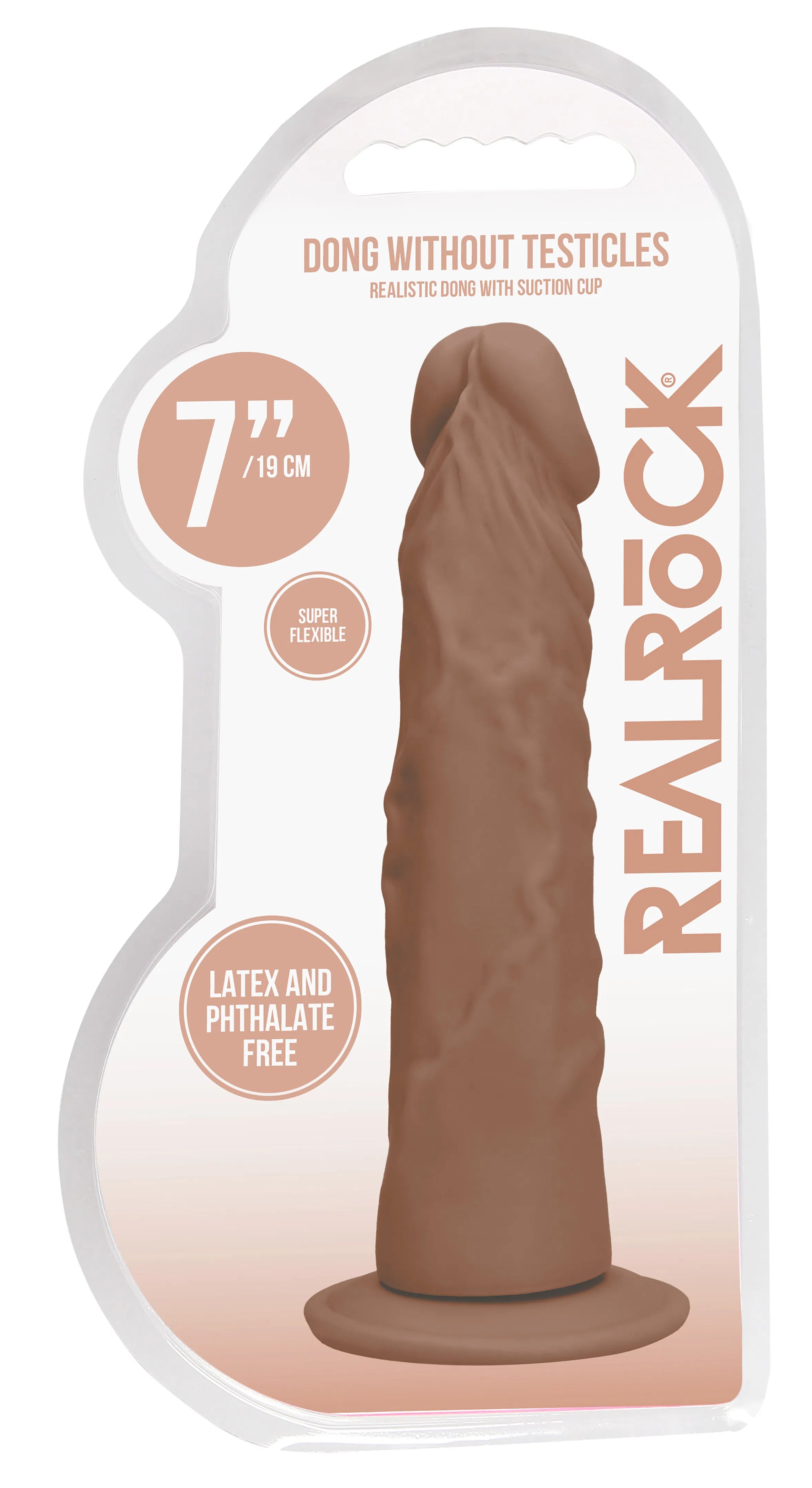 Realrock 7 Inch Realistic Dildo – Phthalate-Free Skin TPE Dildo > Dildos > Realistic Dildos