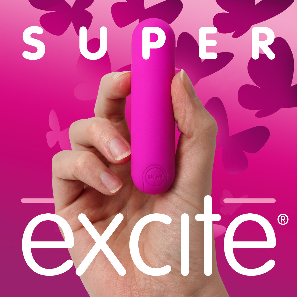 Skins Super Excite Rechargeable Bullet 7.9 cm Long Vibrator > Vibrators > Mini Vibrators