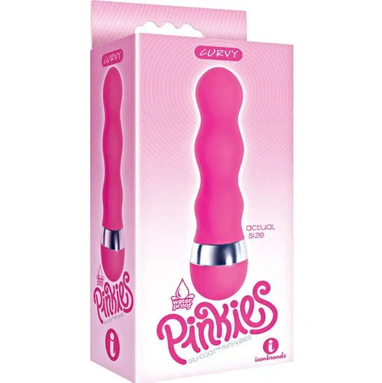 The 9's Pinkies Curvy 11.4 Centimeter Pink Vibrator Pink > Vibrators > Standard Vibrators