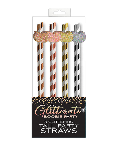 Glitterati Boobie Tall Party Straws Set of 8 Adult Party Accessories > Novelties > Party Supplies