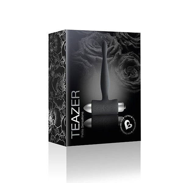 Petite Sensations Teazer Black Soft Silicone Vibrator (5 Inch) > Anal Range > Vibrating Butt Plugs