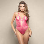 Opulence Crotchless Pearl Teddy – Adjustable Pearl G-String Lingerie M/L Size Pink > Clothes > Teddies