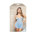 Opulence Bralette with Detachable Skirt and Crotchless Pearl G-String - Lingerie S/M > Clothes > Lingerie Sets