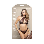 Opulence Halter Top and Crotchless Pearl Panty Set – Lingerie M/L > Clothes > Lingerie Sets