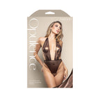 Opulence Crotchless Pearl Plunge Teddy – Adjustable Halter Lingerie S/M > Clothes > Teddies