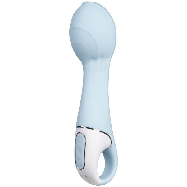 Satisfyer Air Pump Vibrator 5+ Blue 15mm Inflatable Shaft > Sex Toys For Ladies > G-Spot Vibrators